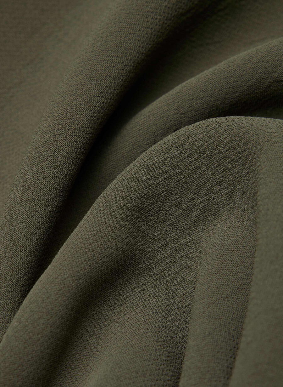 klassisk miniskjørt - crepette dark olive