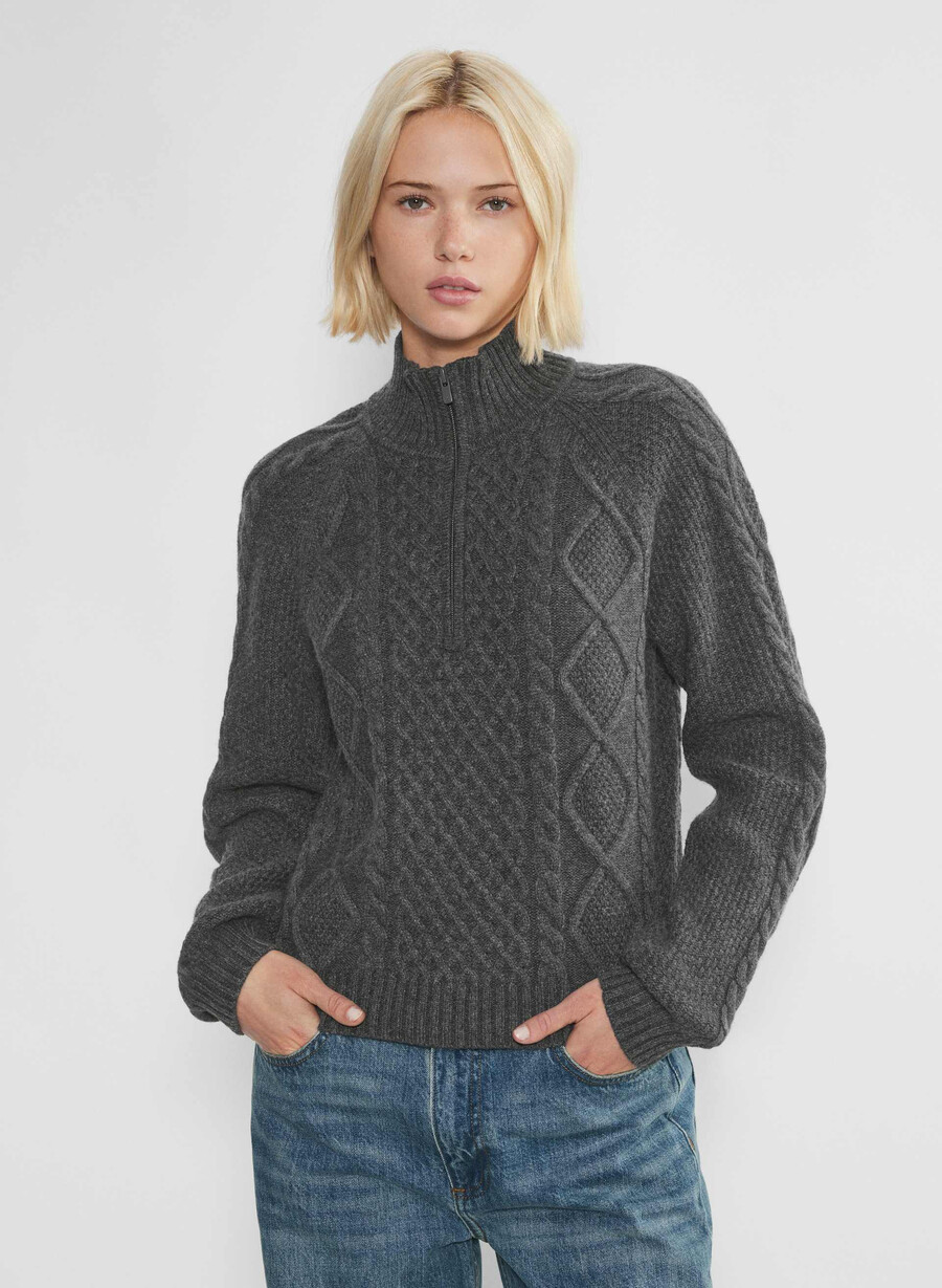 boreal genser med 14 glidelås heather charcoal