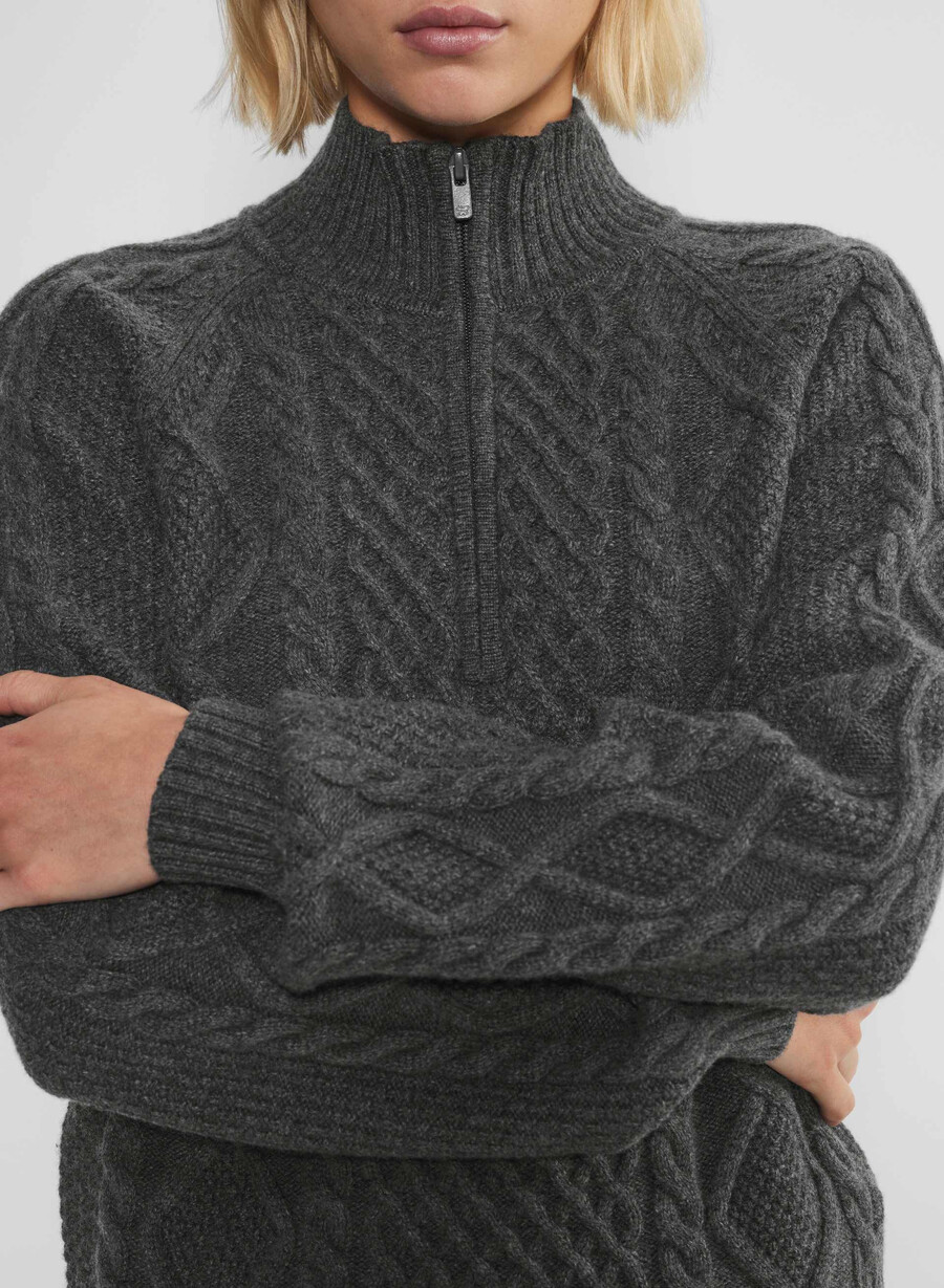boreal genser med 14 glidelås heather charcoal
