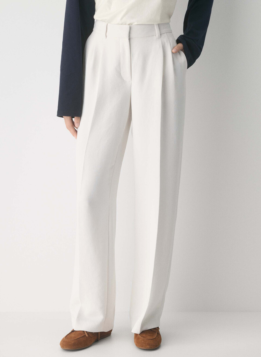 the effortless pant lo-rise - crepette lys bjØrk