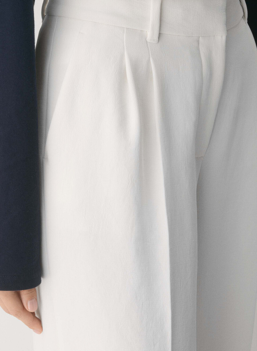 the effortless pant lo-rise - crepette lys bjØrk