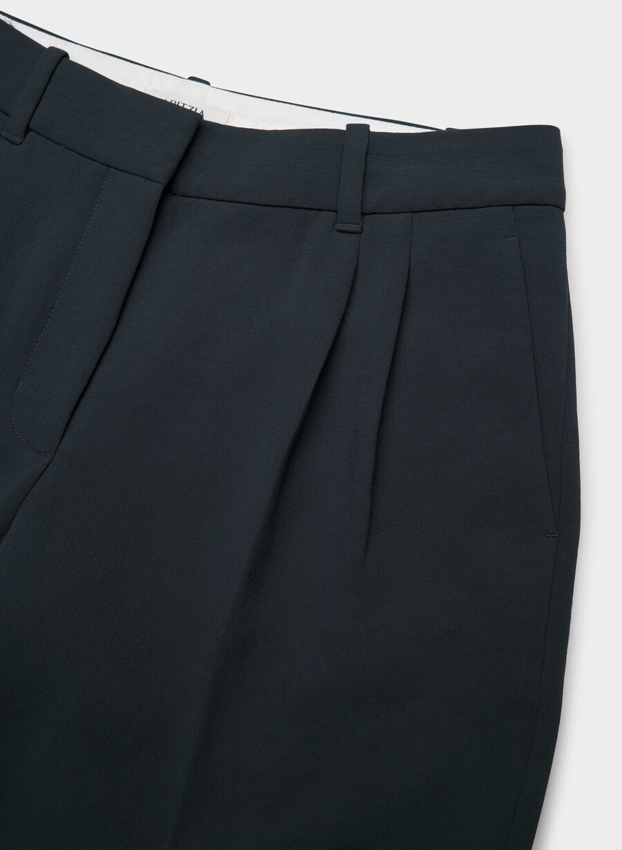 the effortless pant lo-rise - crepette mØrk navy