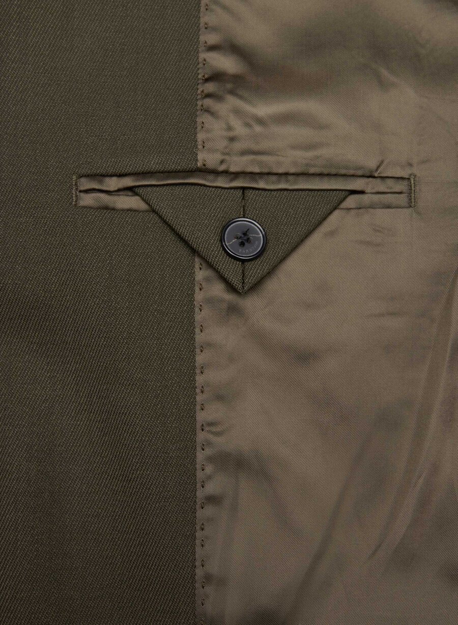 vogue blazer - city wool mØrk oliven