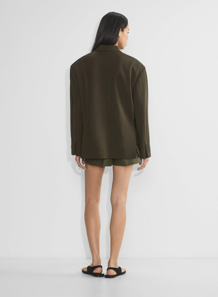 vogue blazer - city wool mØrk oliven