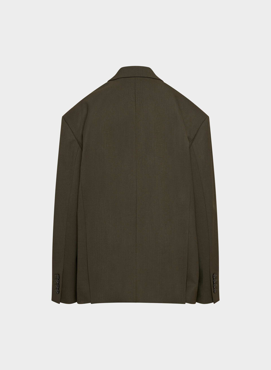 vogue blazer - city wool mØrk oliven