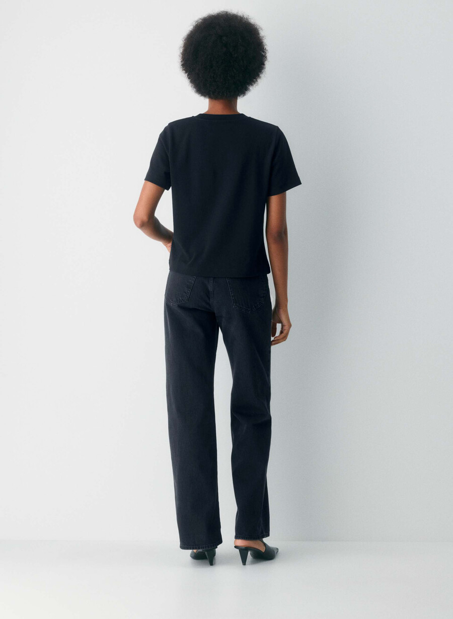 denim forum farrah high-rise wide jean svart eyeliner