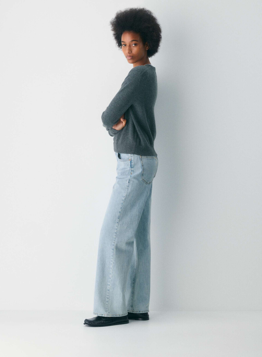 denim forum farrah high-rise wide jeans 15 år brl thr bleu