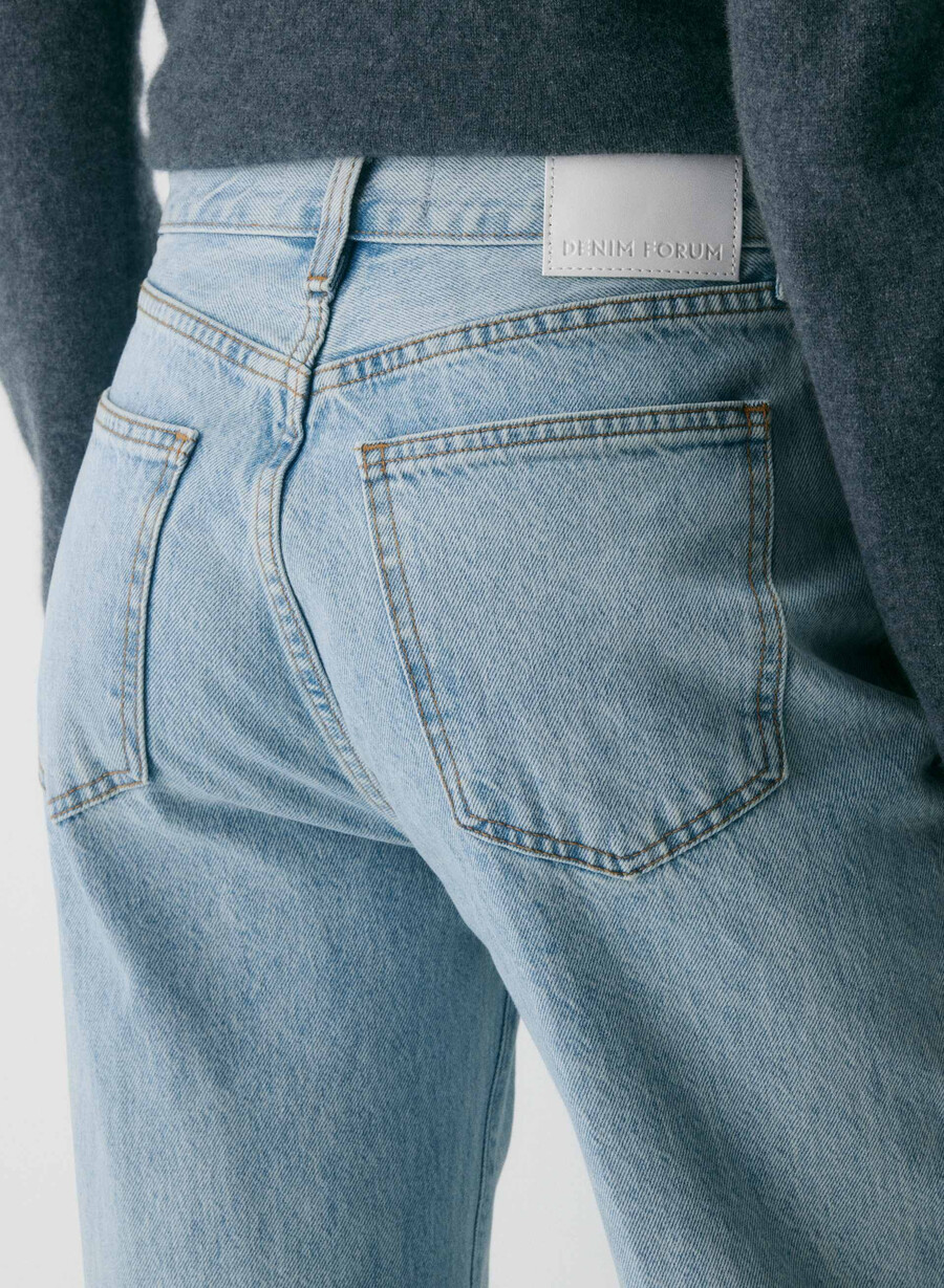 denim forum farrah high-rise wide jeans 15 år brl thr bleu