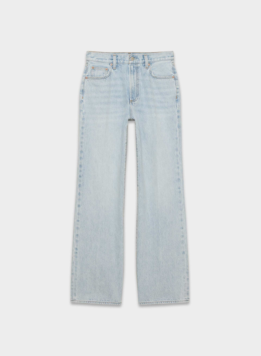 denim forum farrah high-rise wide jeans 15 år brl thr bleu