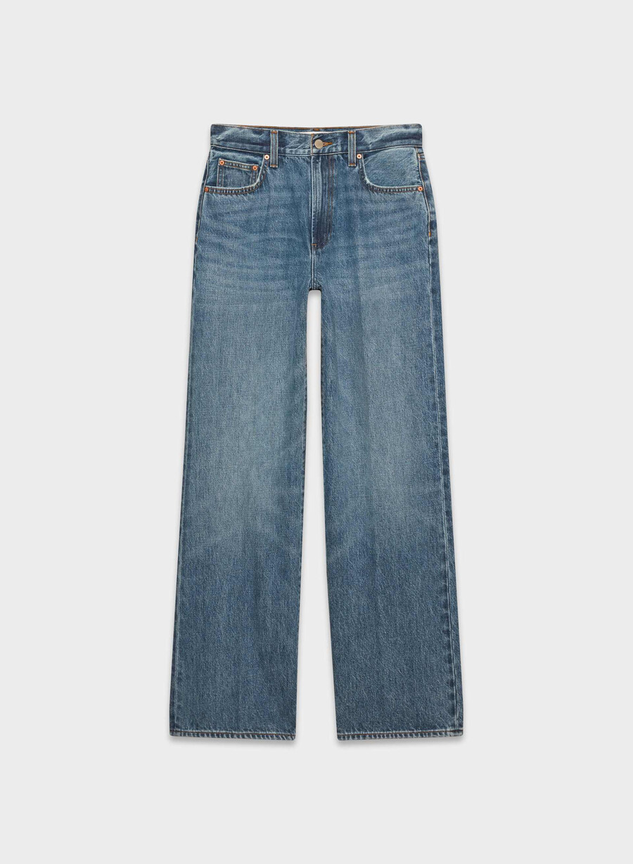 denim forum farrah high-rise wide jeans 5 yrs kiss n tell blÅ