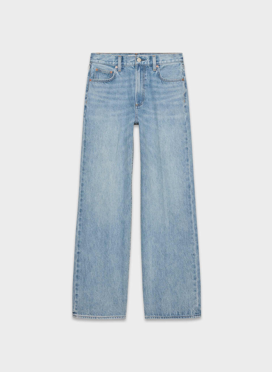 denim forum farrah high-rise wide jeans 7 yrs bleu taboo