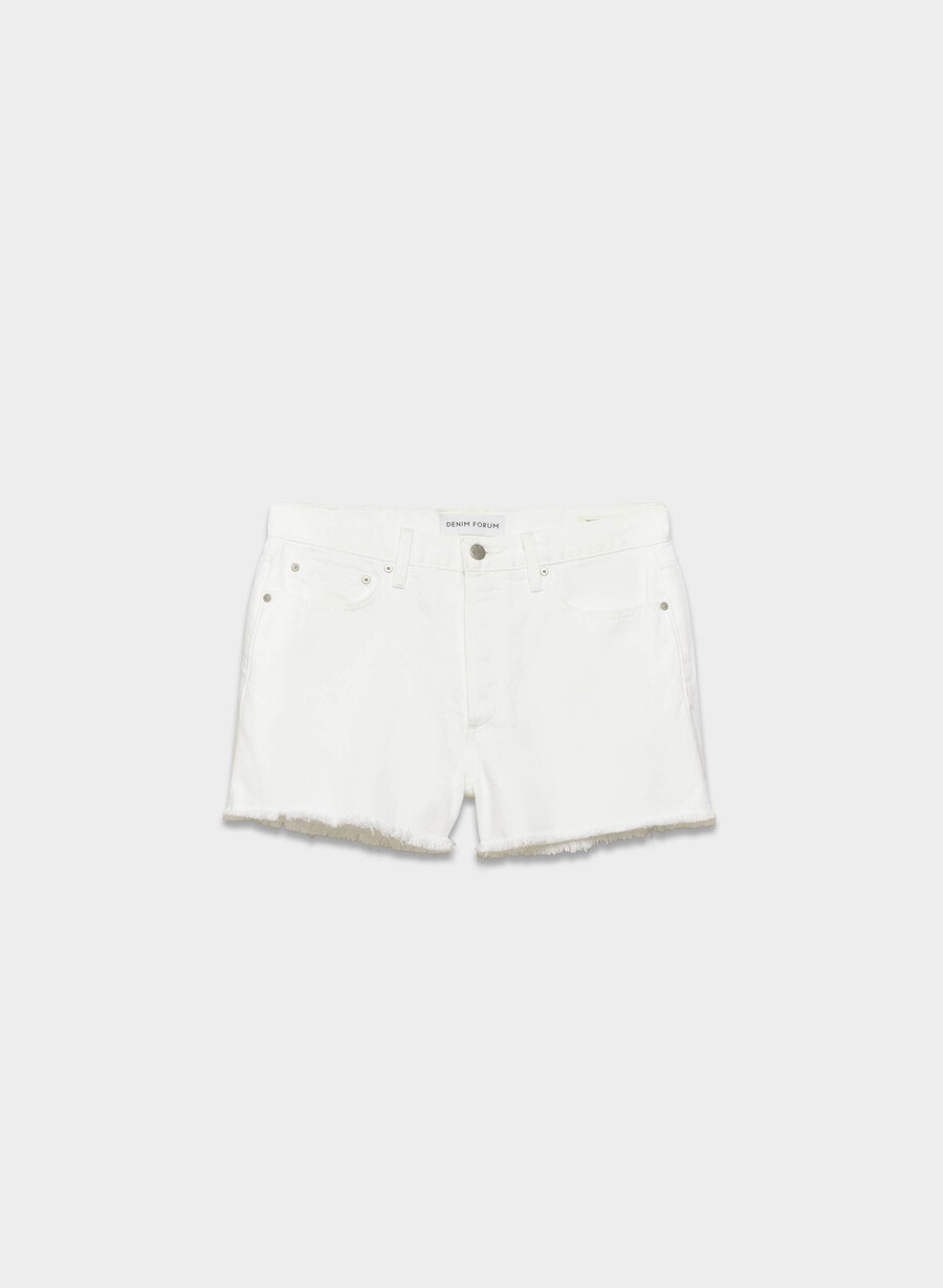 denim forum ekskjæresten høyt skarpe denimshorts en liten hvit lØgn