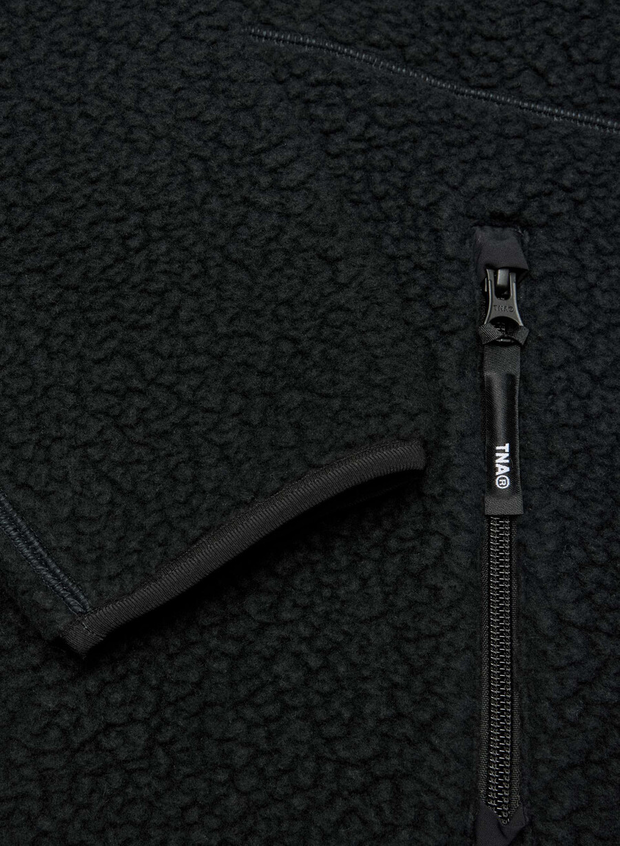 polartec thermal pro raglan-hettegenser med glidelås svart