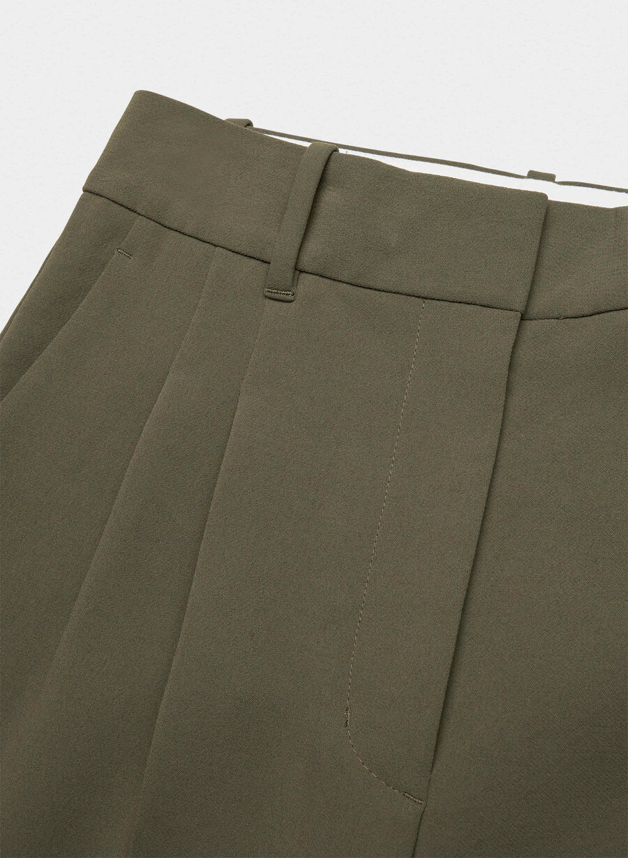 the effortless pant wider – crepette mØrk oliven