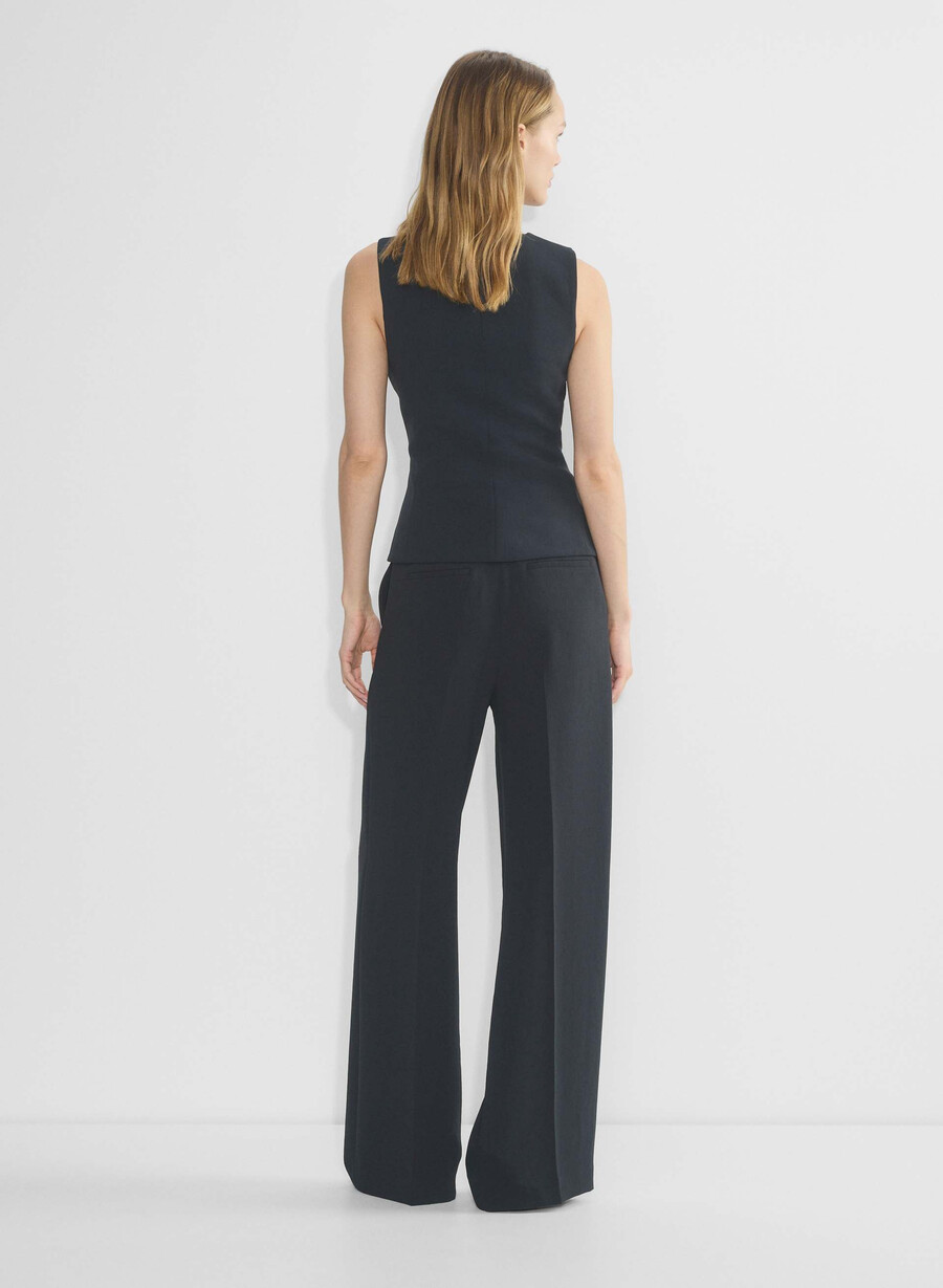 the effortless pant wider - crepette mØrk nattsblÅ