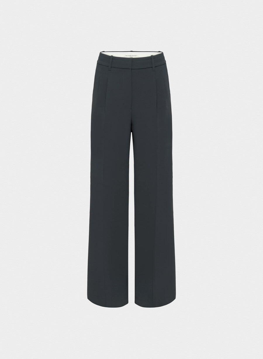 the effortless pant wider - crepette mØrk nattsblÅ