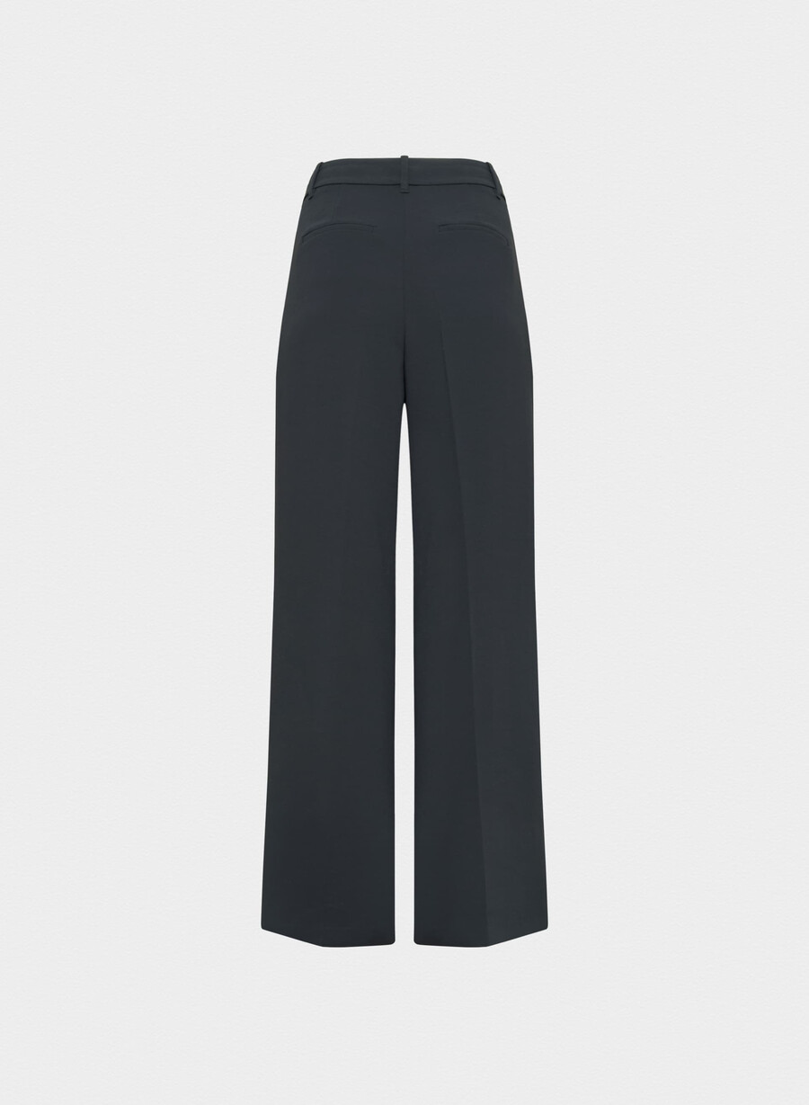 the effortless pant wider - crepette mØrk nattsblÅ
