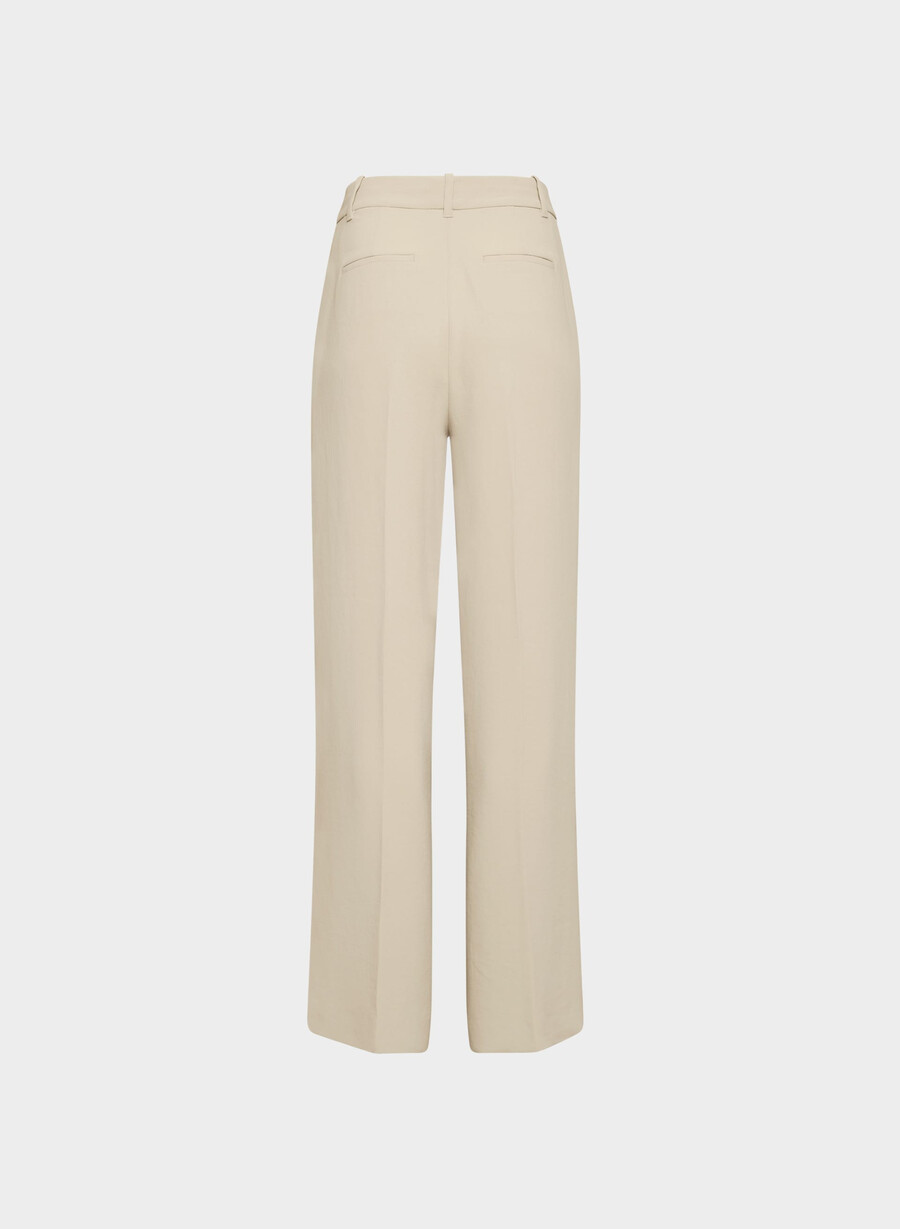 the effortless pant wider – crepette marcona beige