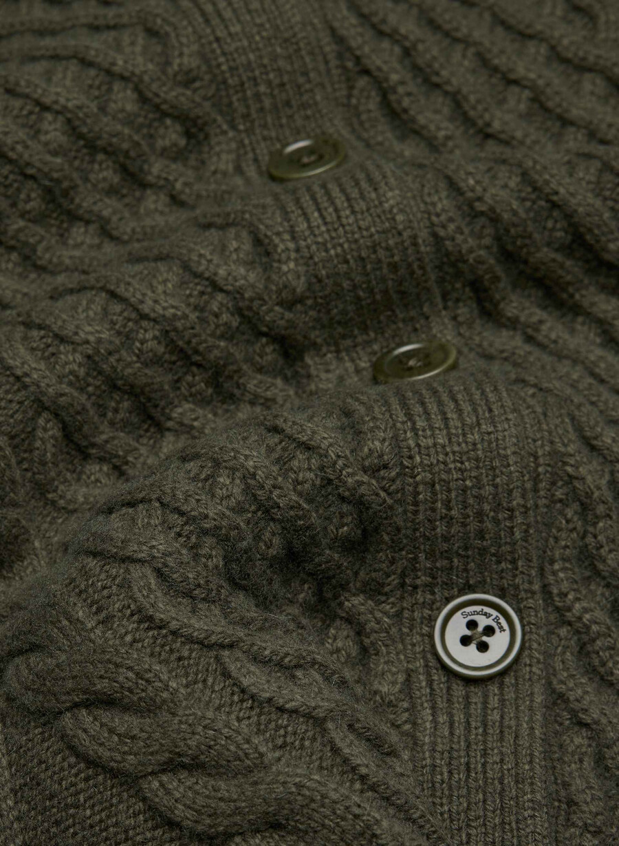 peggy cardigan mØrk oliven