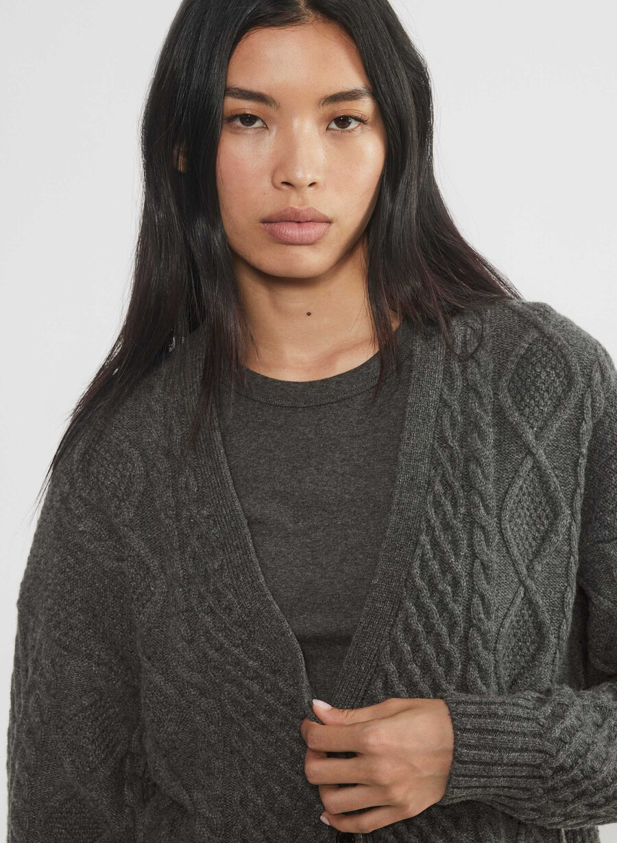 peggy cardigan mørkgrønn