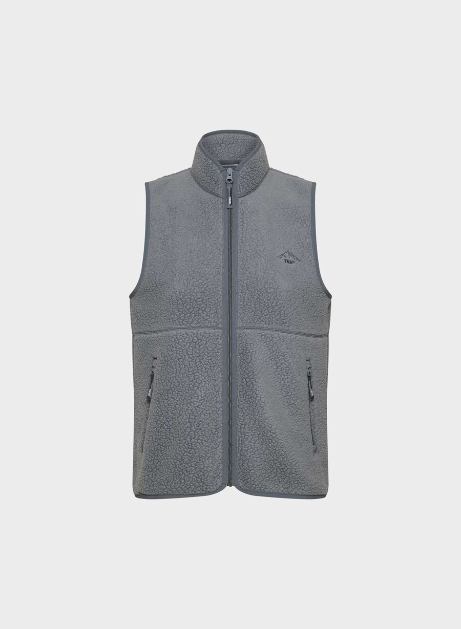 polartec thermal pro mockneck-vest vintage marineblÅ