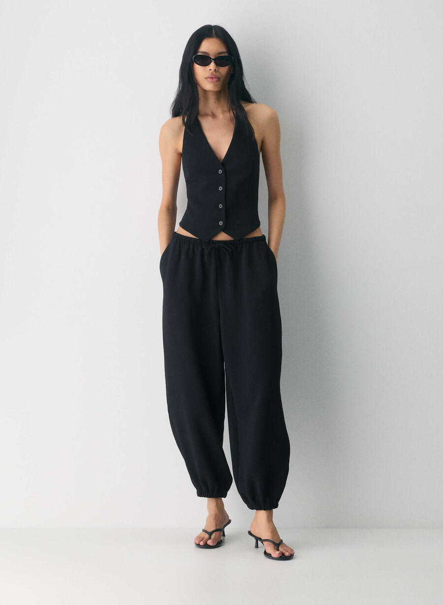 vito vest - crepette svart