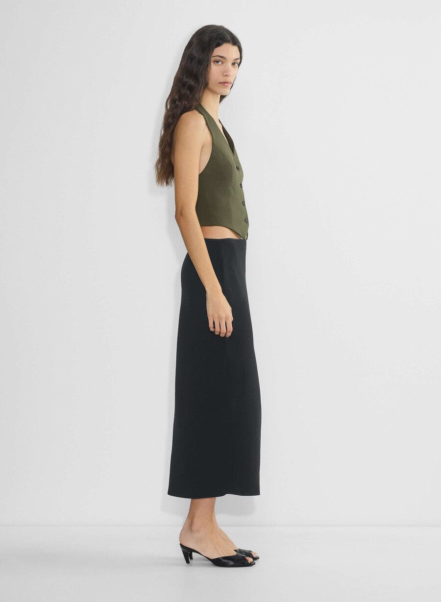 vito vest - crepette mØrk olive