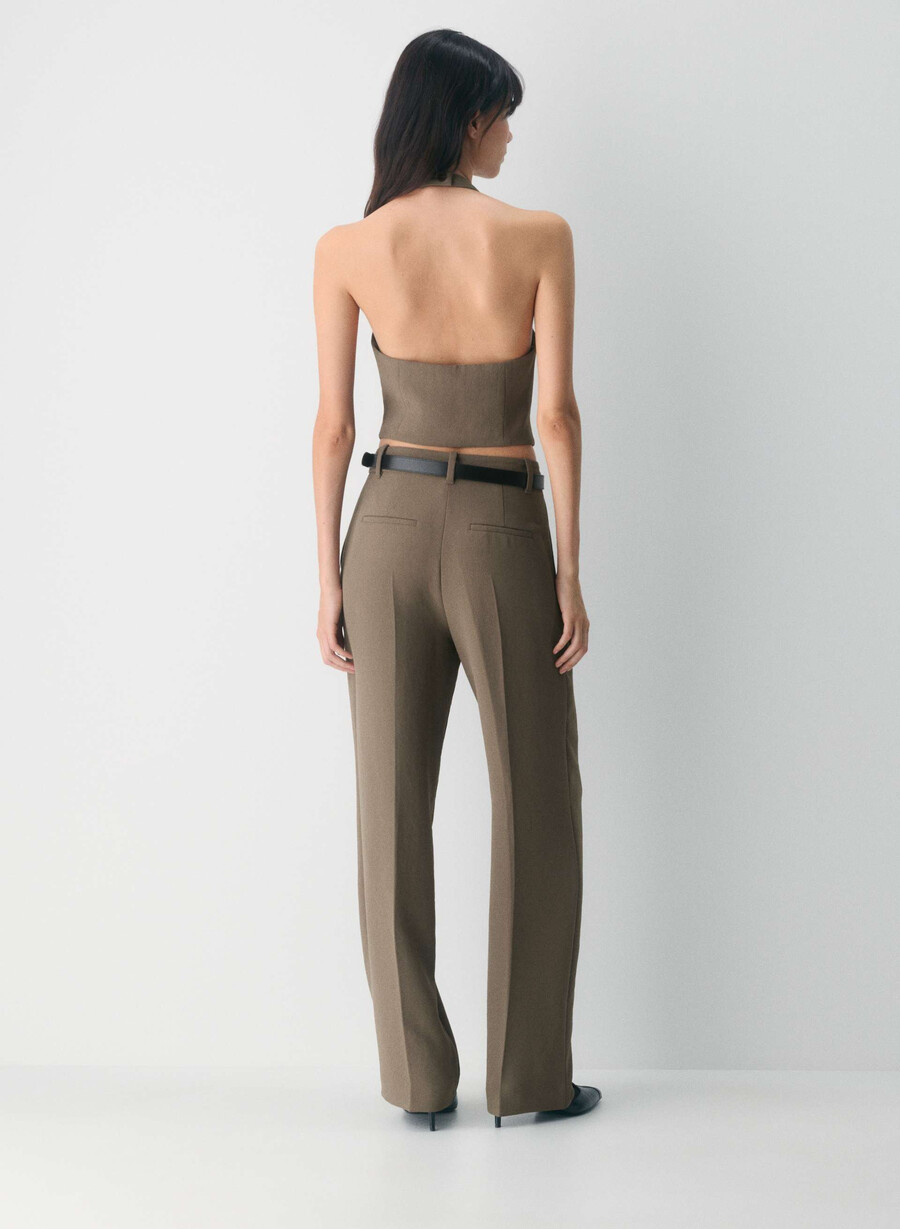 vito vest - crepette cola taupe