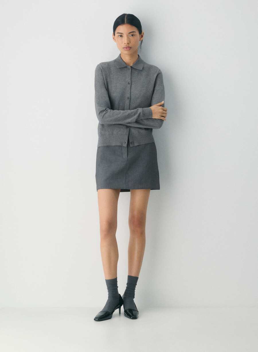 meiselskjørt - reessential heather charcoal