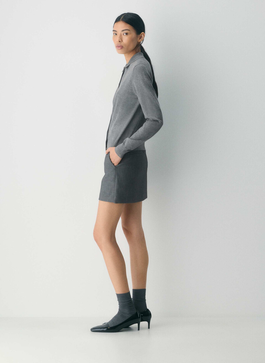 meiselskjørt - reessential heather charcoal