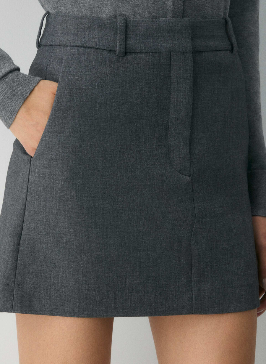 meiselskjørt - reessential heather charcoal