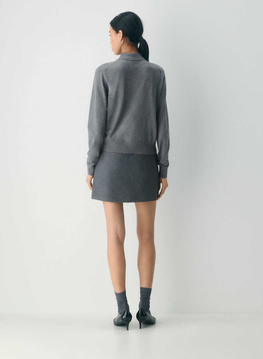meiselskjørt - reessential heather charcoal