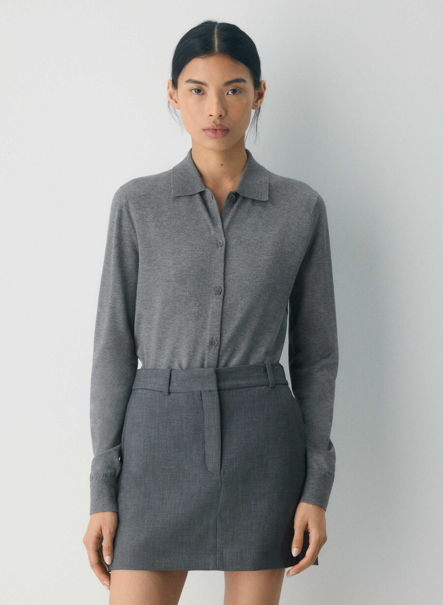 meiselskjørt - reessential heather charcoal