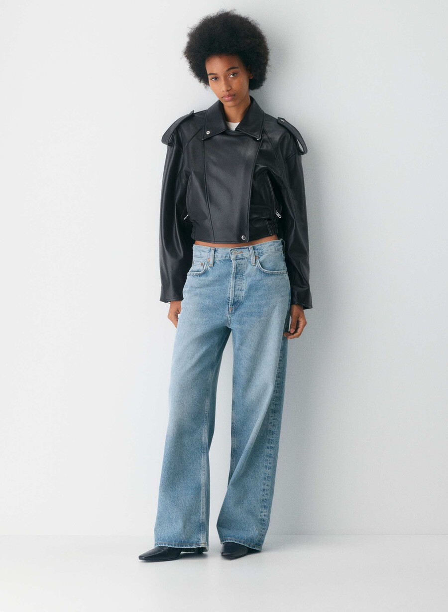 agolde lavsittende baggy jeans libertine