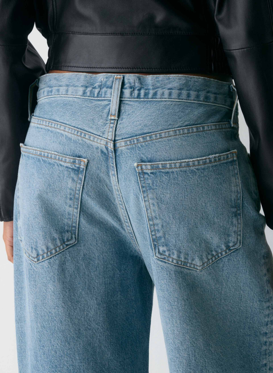 agolde lavsittende baggy jeans libertine