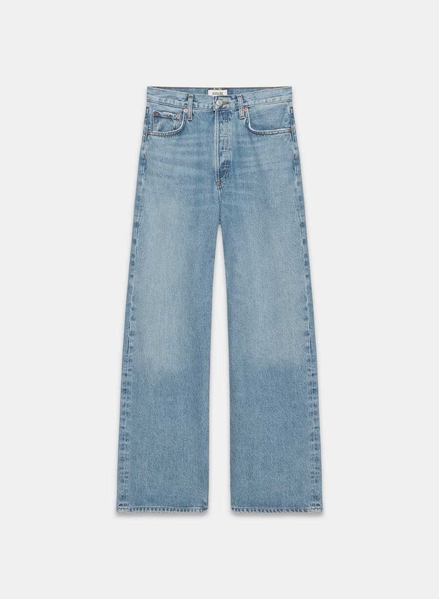agolde lavsittende baggy jeans libertine