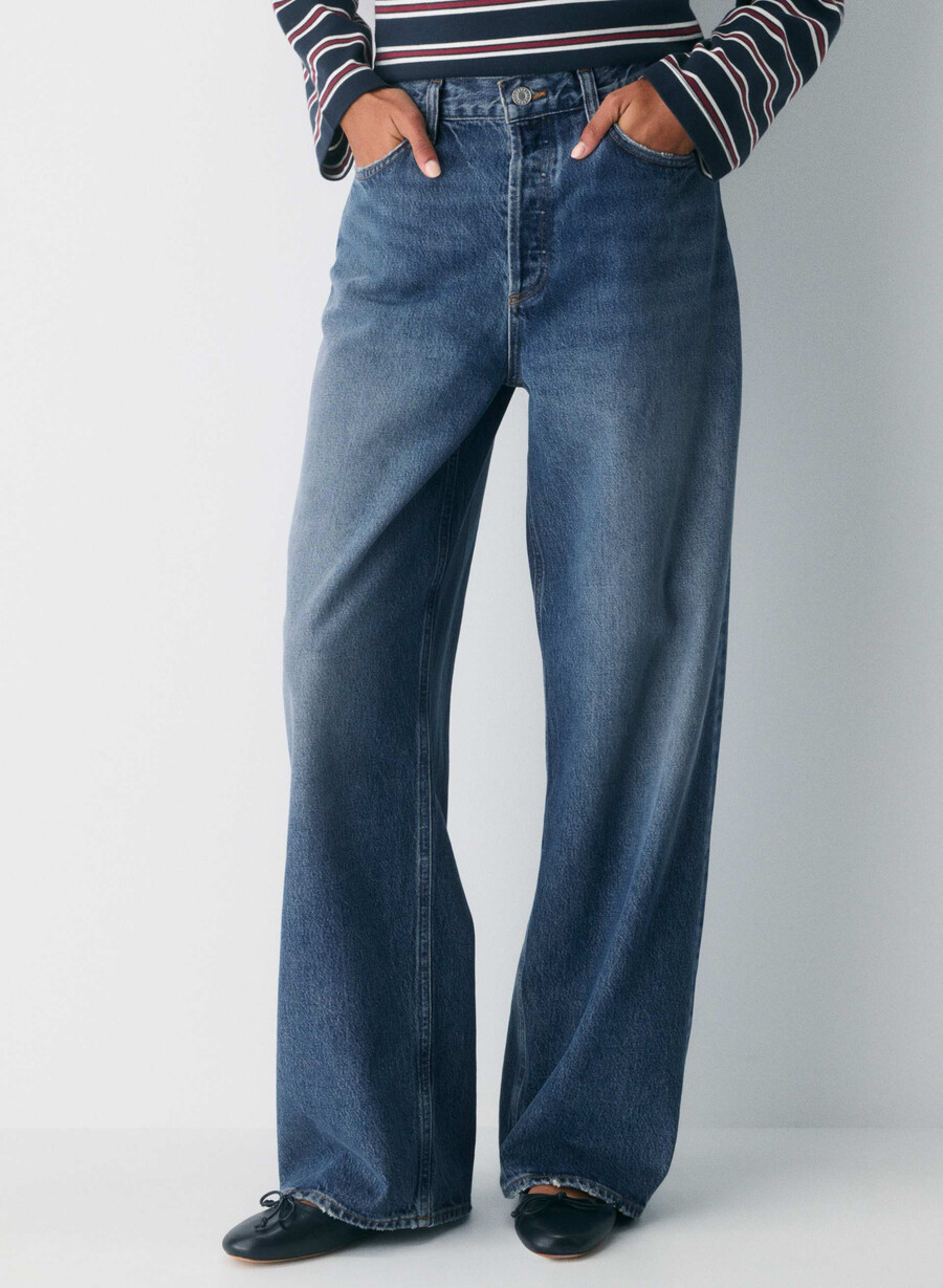 agolde lavsittende baggy jeans essence