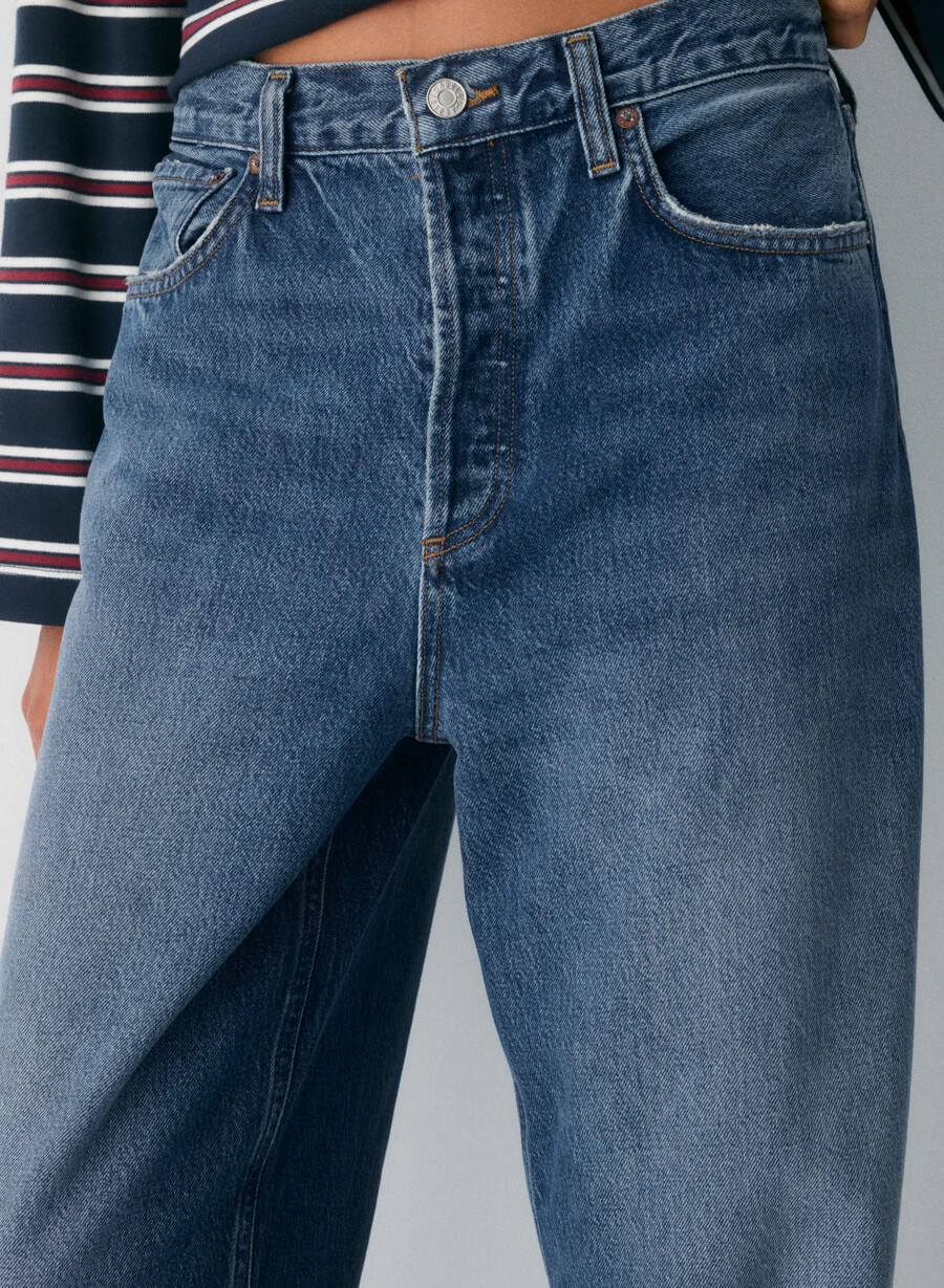 agolde lavsittende baggy jeans essence