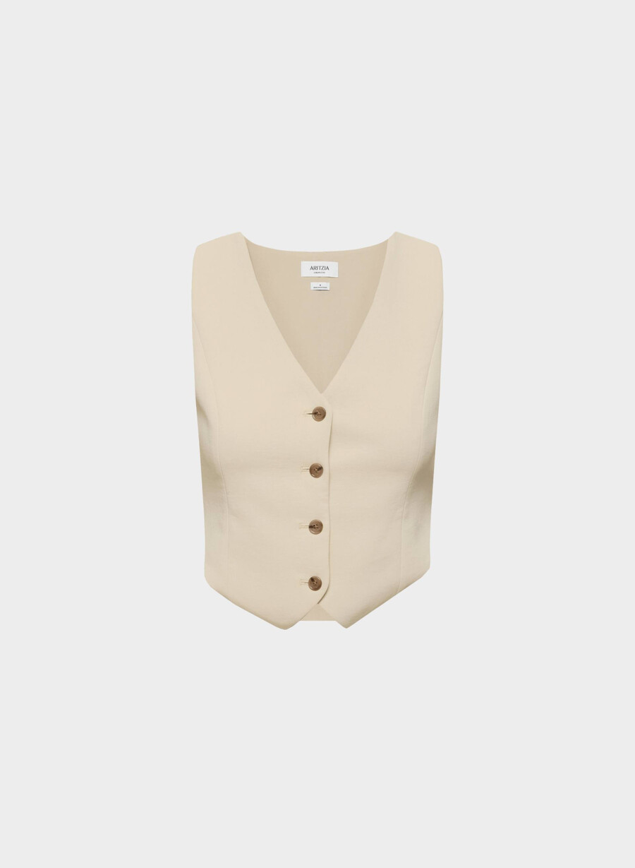 pacino vest - crepette marcona beige
