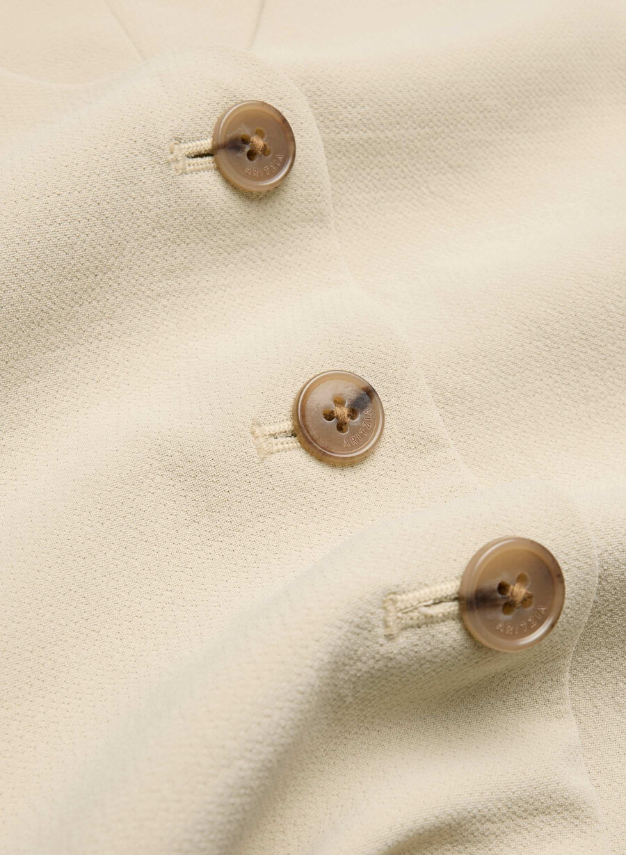 pacino vest - crepette marcona beige