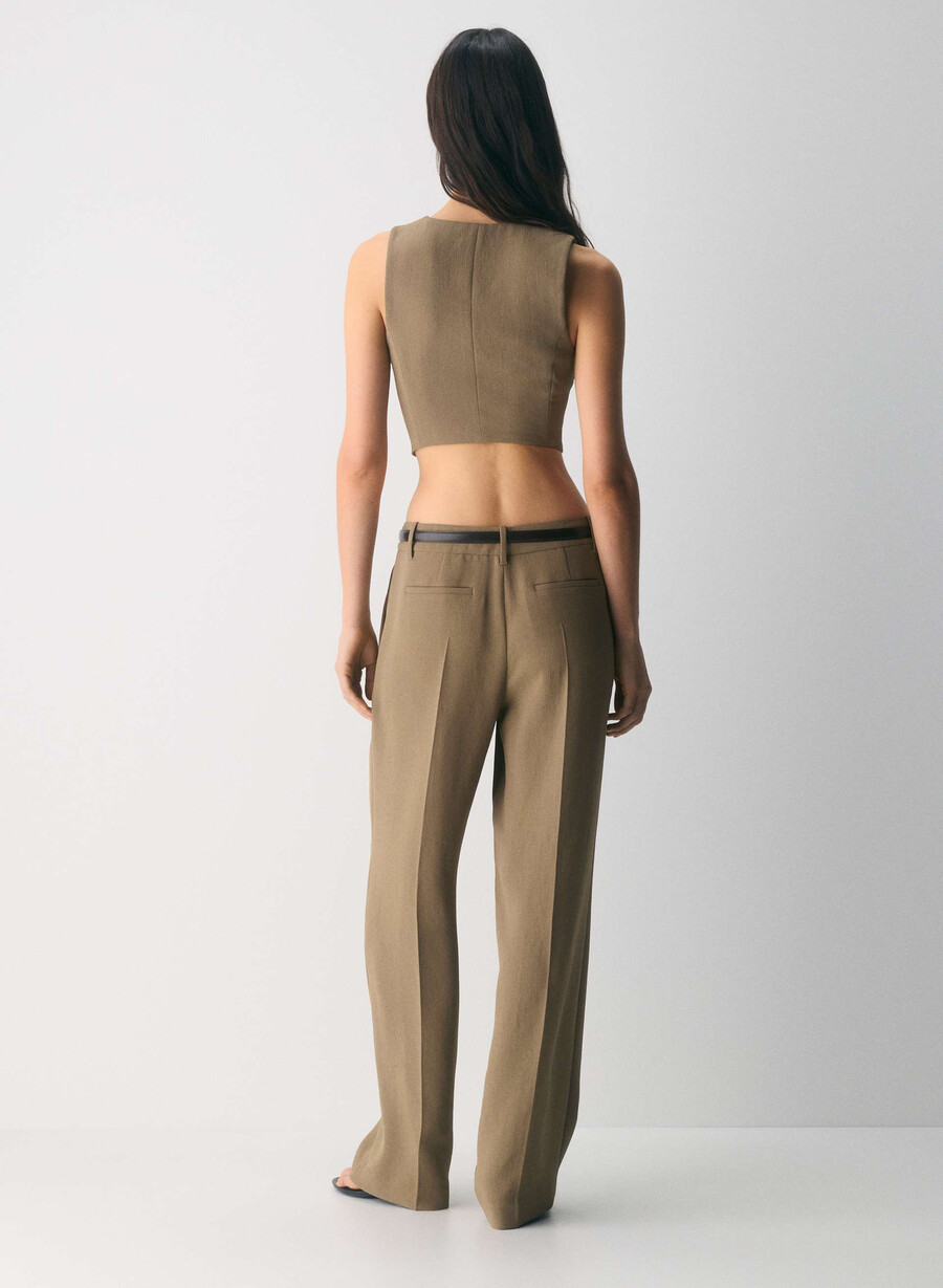 pacino vest - crepette folio brun