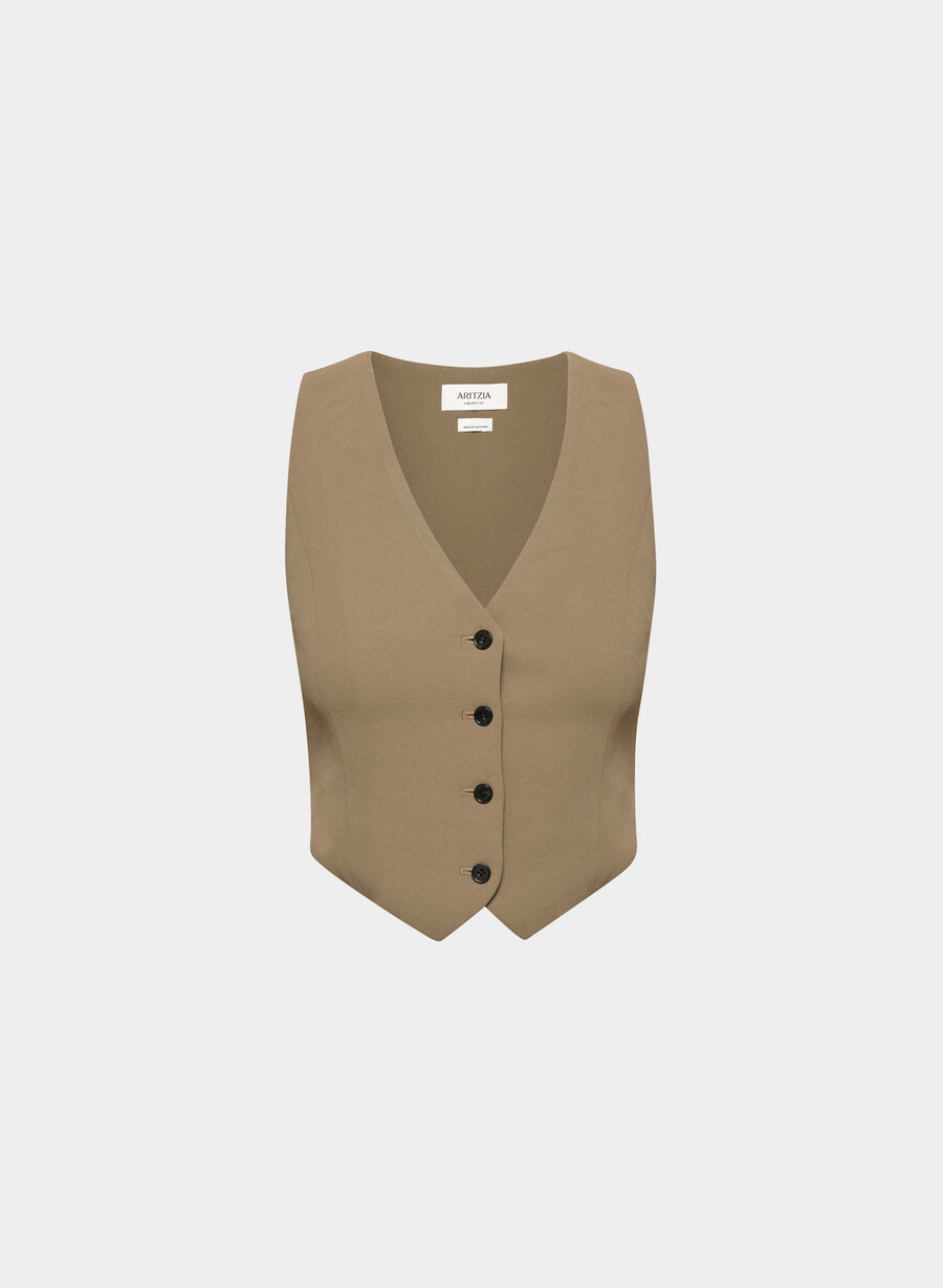 pacino vest - crepette folio brun