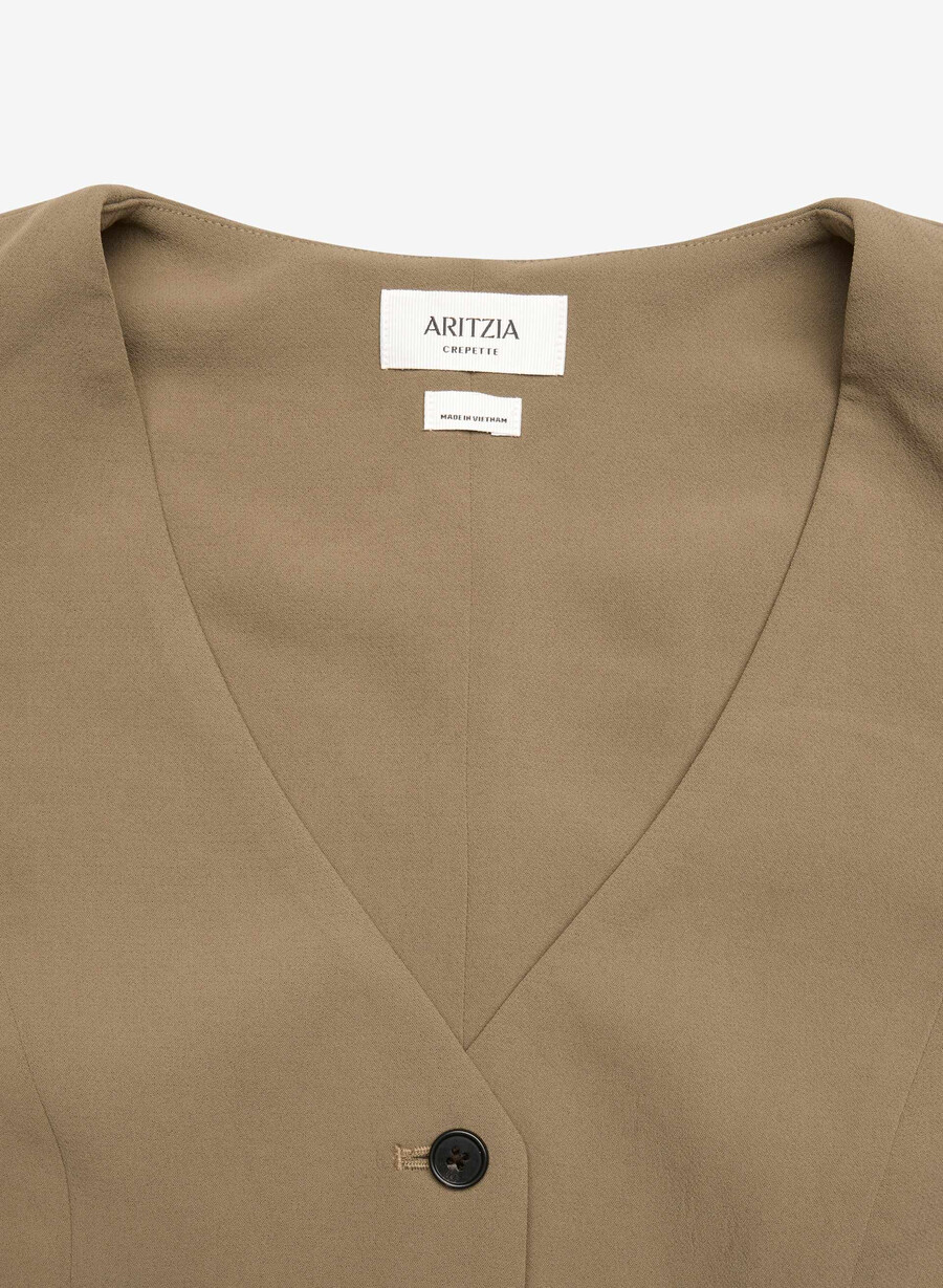pacino vest - crepette folio brun