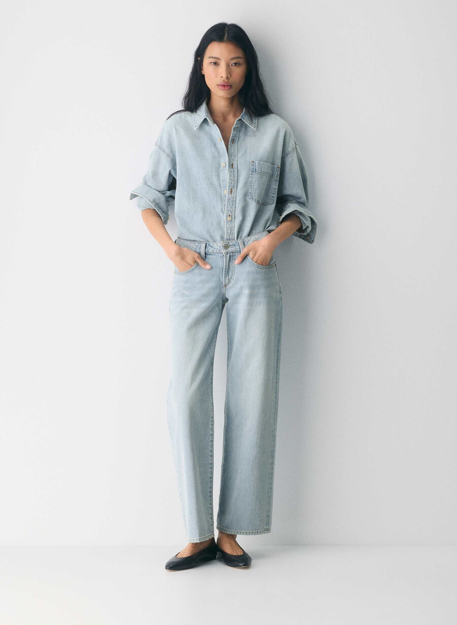 denim forum komfortabel denimskjorte fra 80-tallet 15 år brl thr bleu