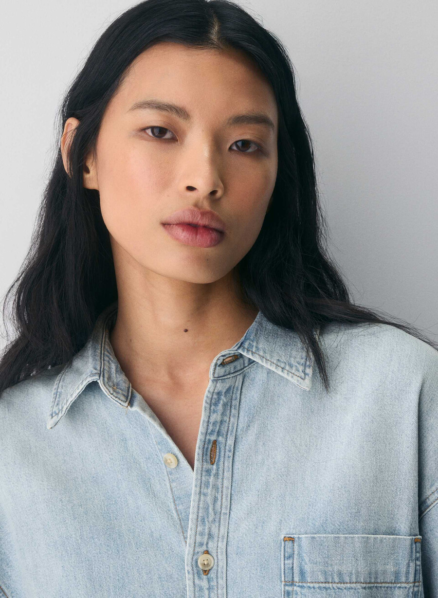 denim forum komfortabel denimskjorte fra 80-tallet 15 år brl thr bleu