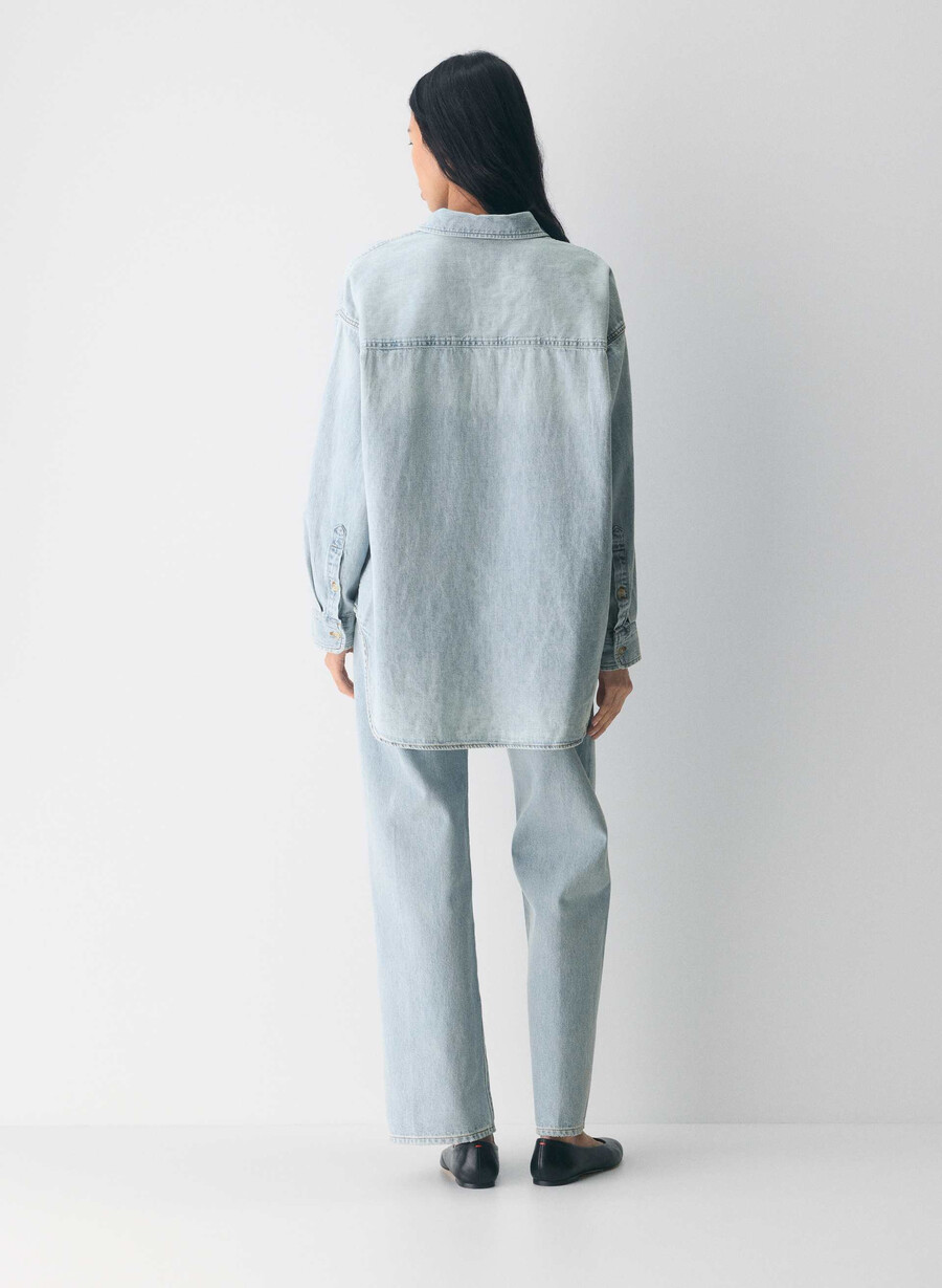 denim forum komfortabel denimskjorte fra 80-tallet 15 år brl thr bleu