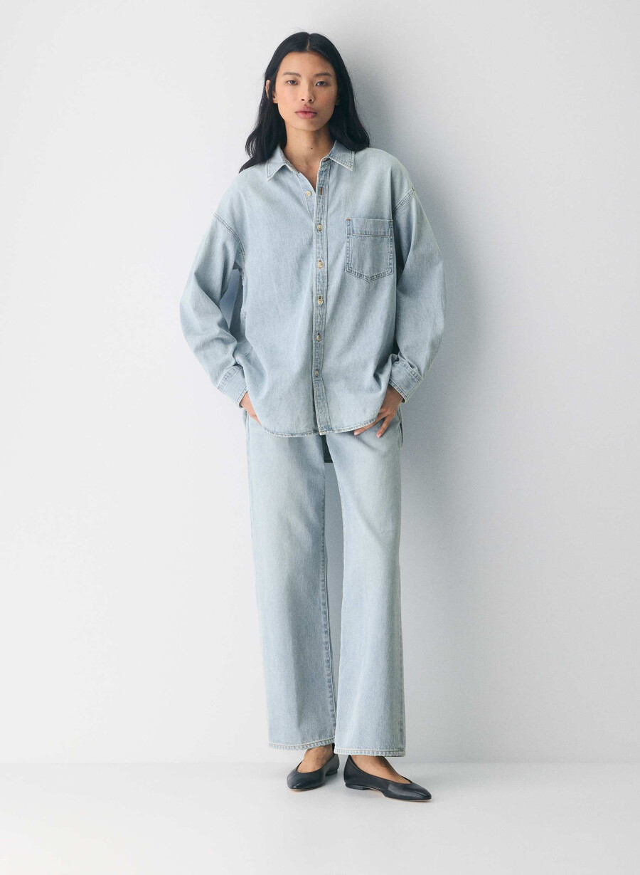 denim forum komfortabel denimskjorte fra 80-tallet 15 år brl thr bleu