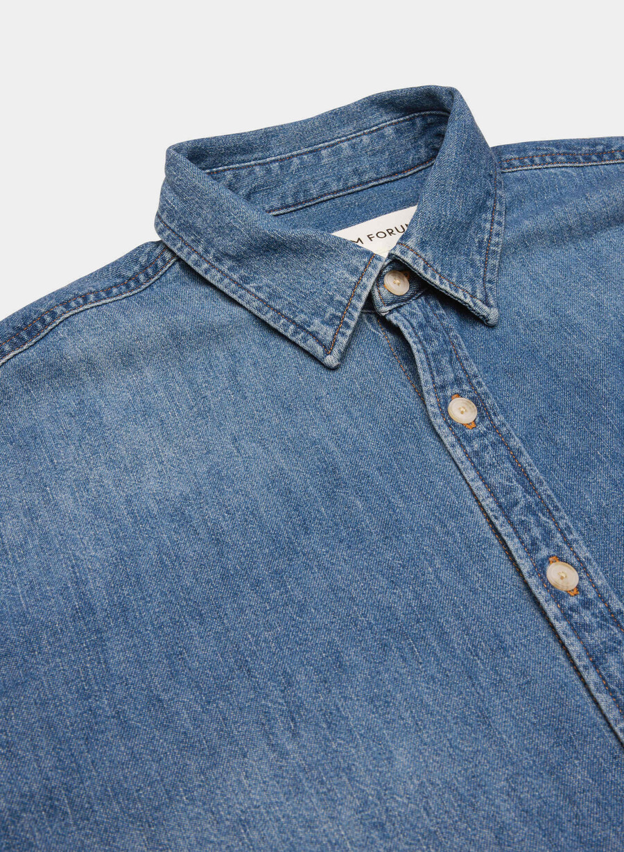 denim forum komfortabel denimskjorte fra 80-tallet 5 år kiss n tell svart