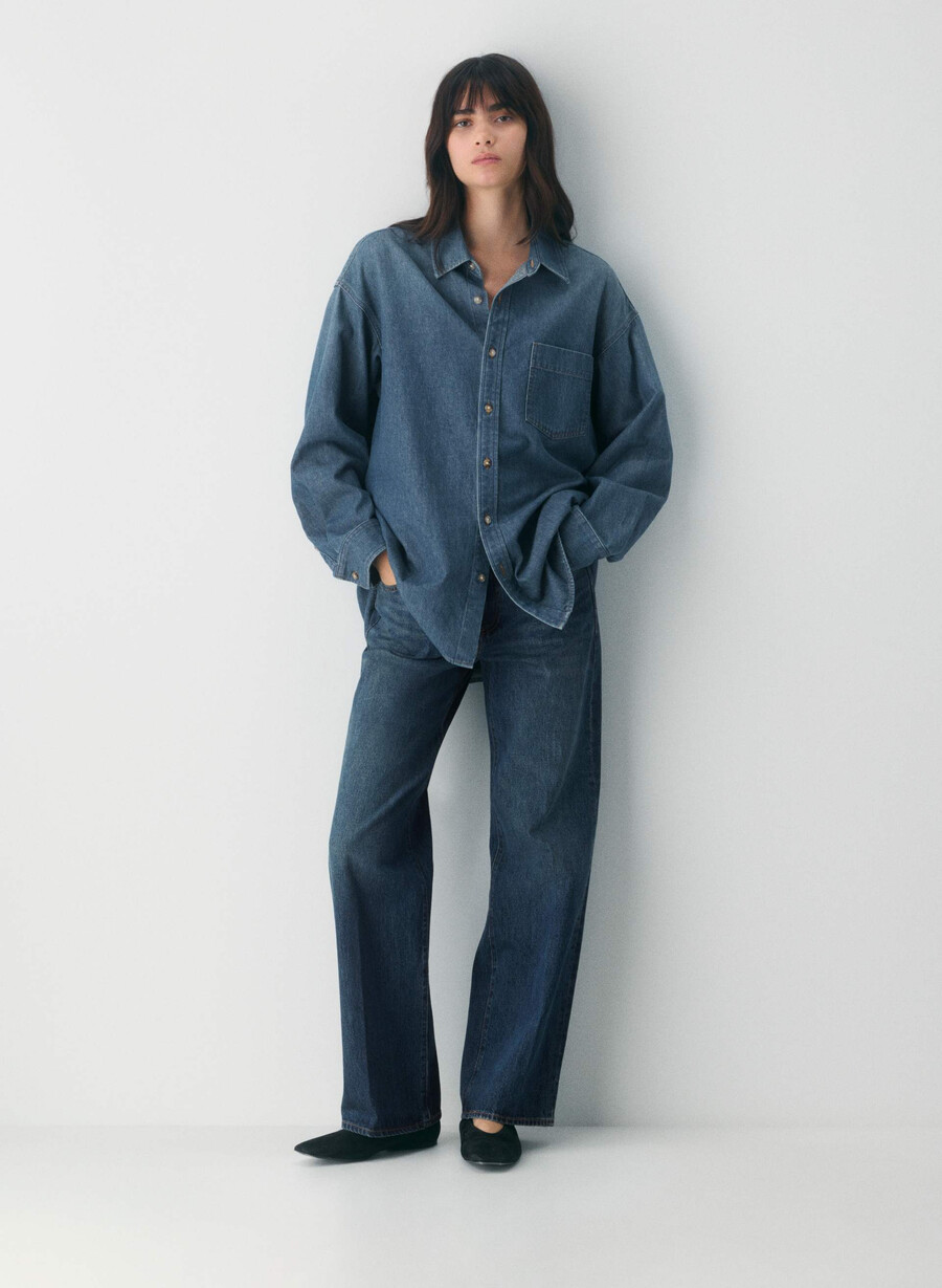 denim forum komfortabel denimskjorte fra 80-tallet be about mØrk blÅ