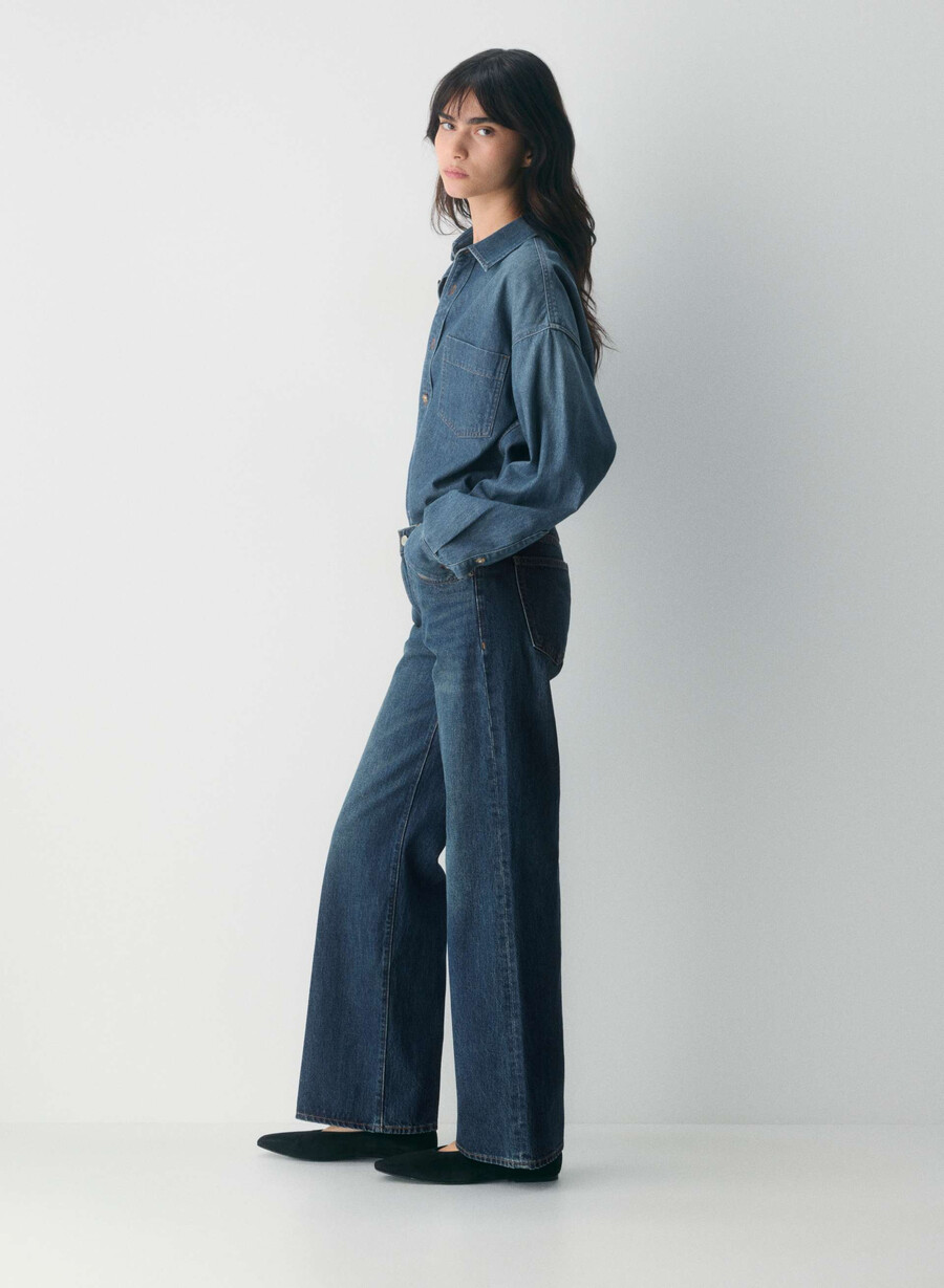 denim forum komfortabel denimskjorte fra 80-tallet be about mØrk blÅ